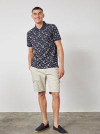 Colton Polo – Navy med sand-mønster